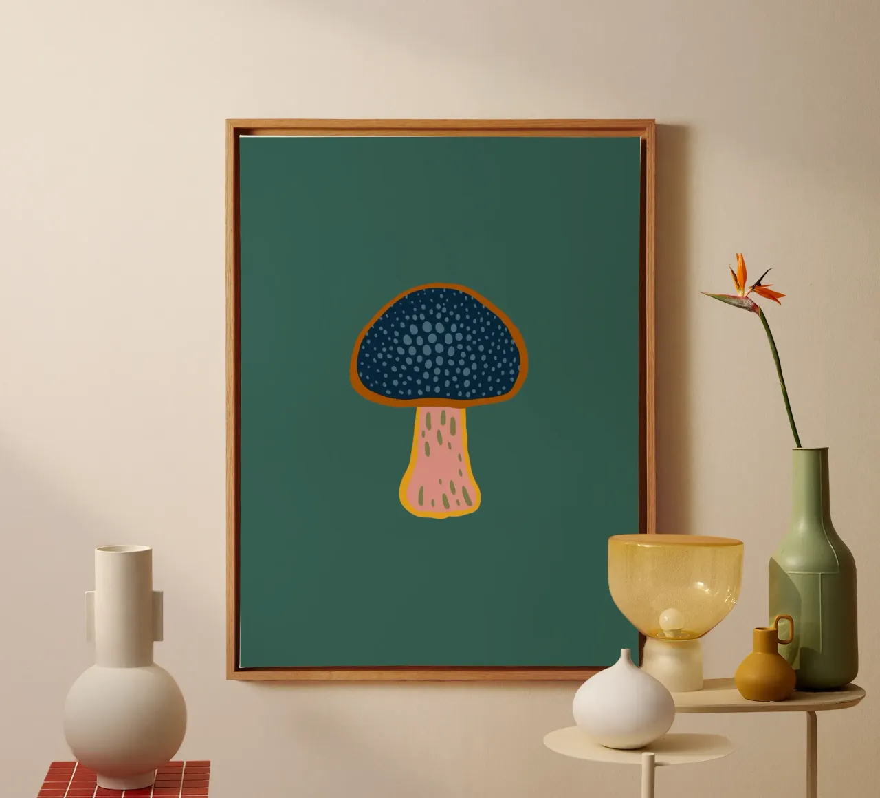 WALDPILZ canvas van Anastasia Mattern