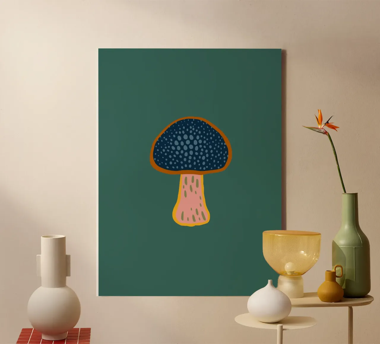 WALDPILZ canvas van Anastasia Mattern