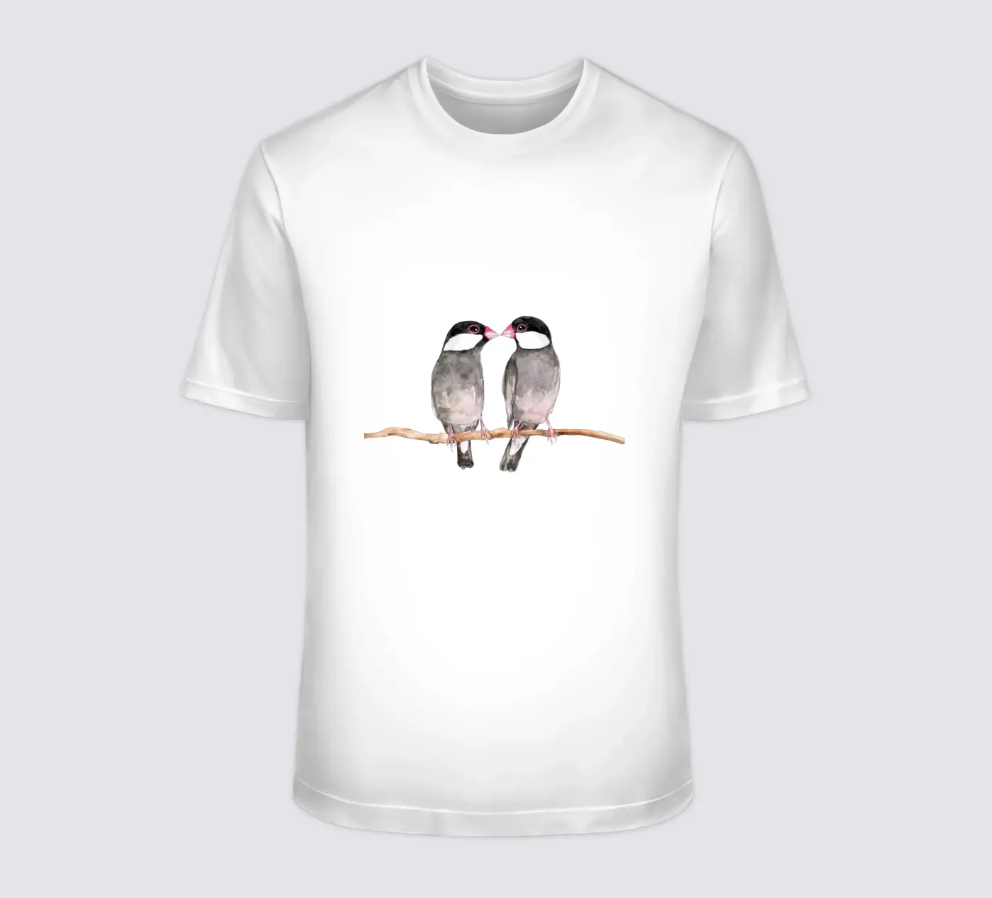Due passeri di Giava che si baciano t-shirt da BwiseLizzy