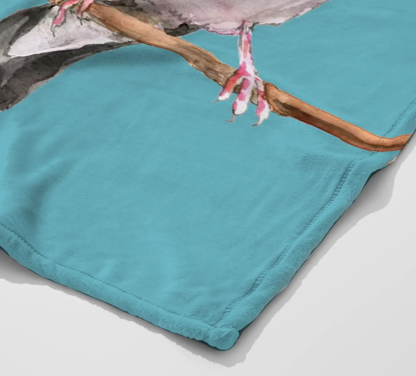 Due passeri di Giava che si baciano coperta in pile da BwiseLizzy