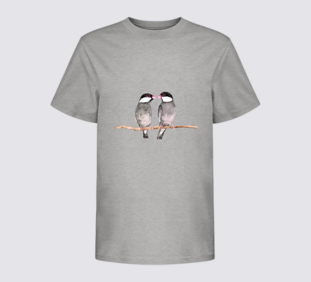 Twee kussende Java-mussen kinder t-shirt van BwiseLizzy