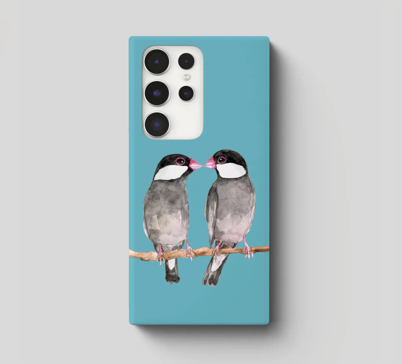 Due passeri di Giava che si baciano cover samsung da BwiseLizzy