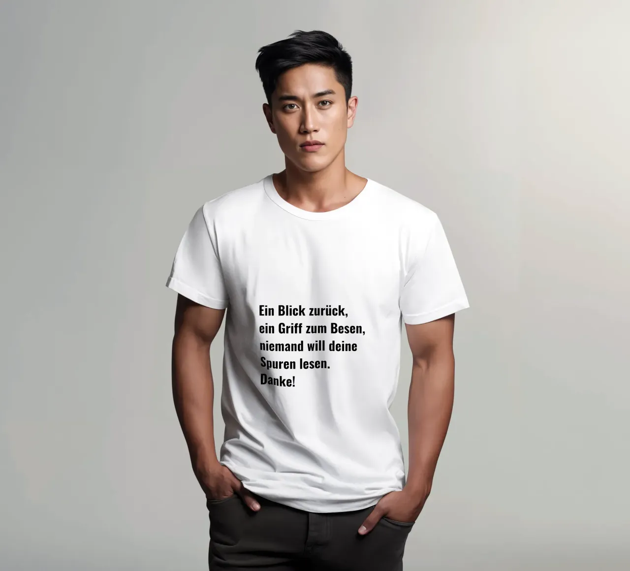 Slogan del WC: Uno sguardo al passato, una presa per la scopa t-shirt da RB-Quotes