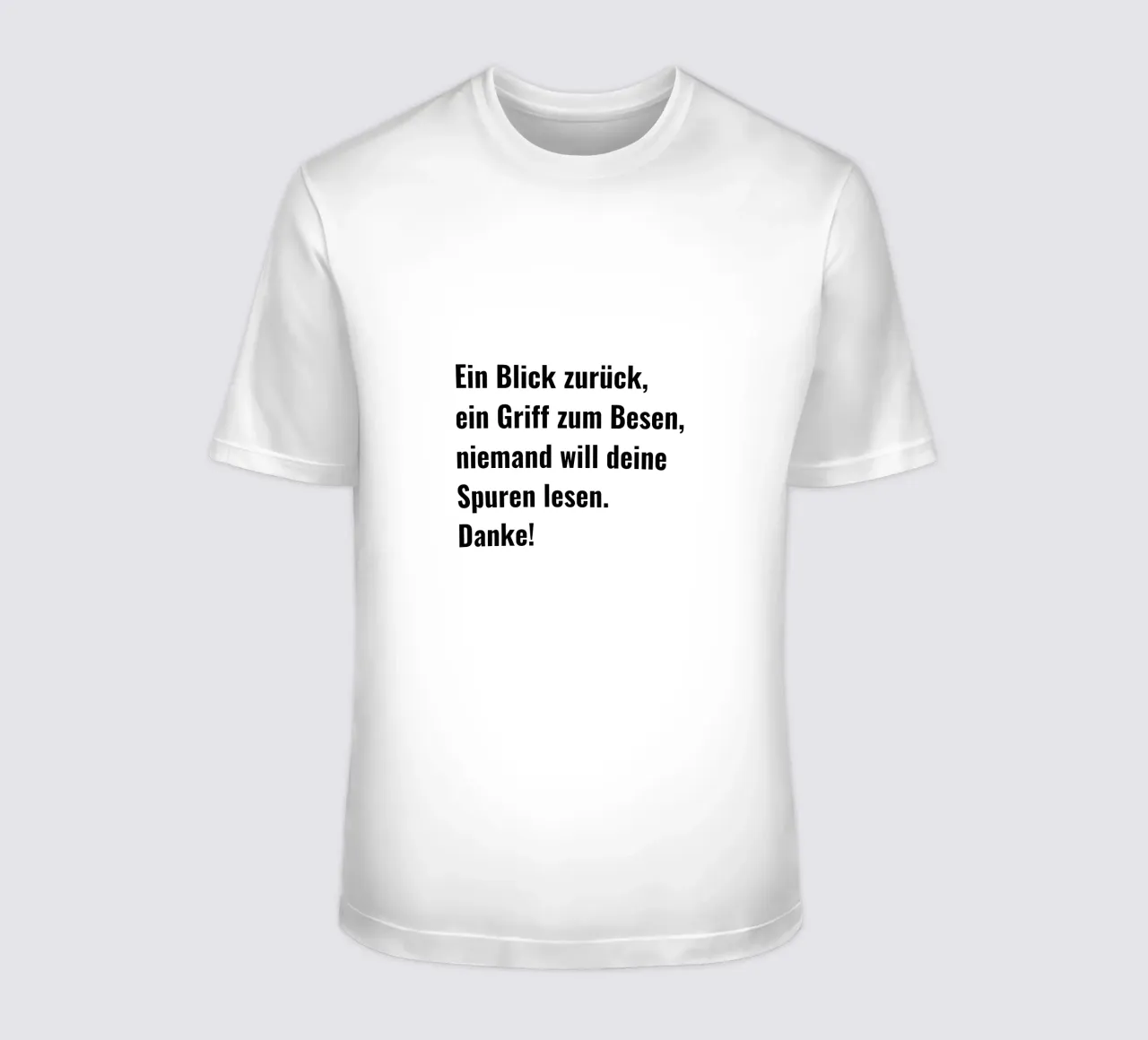 Slogan del WC: Uno sguardo al passato, una presa per la scopa t-shirt da RB-Quotes