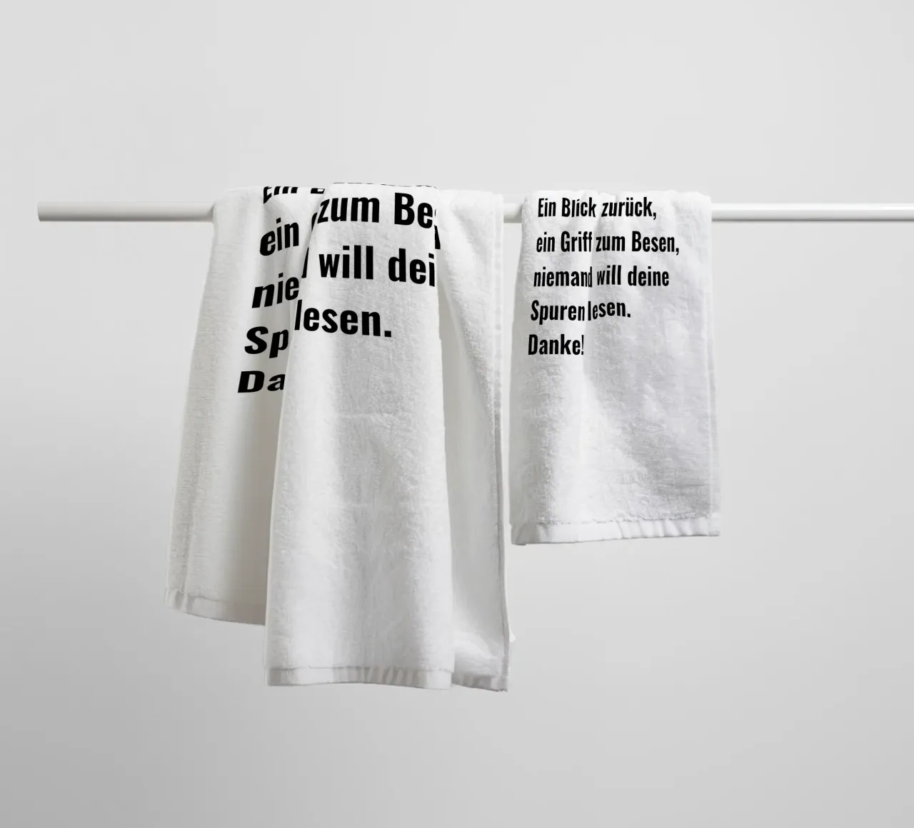 Slogan del WC: Uno sguardo al passato, una presa per la scopa asciugamano da bagno da RB-Quotes