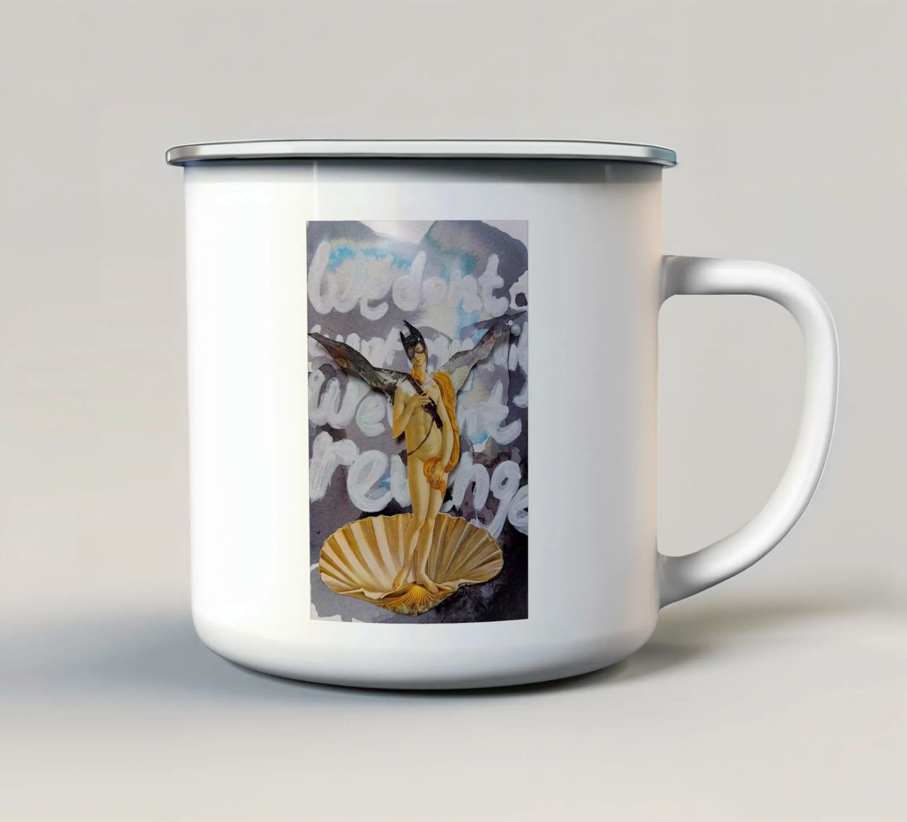 We dont want equality: We want revenge! tazza in smalto da Trash is dada Official