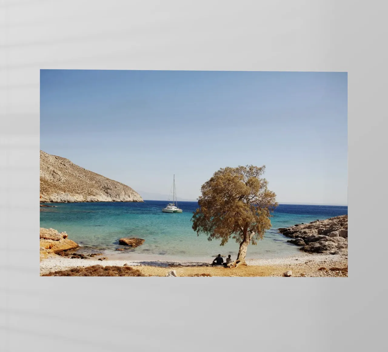 Spiaggia di AKlymnos, Grecia pellicola backlit da Simon Koy