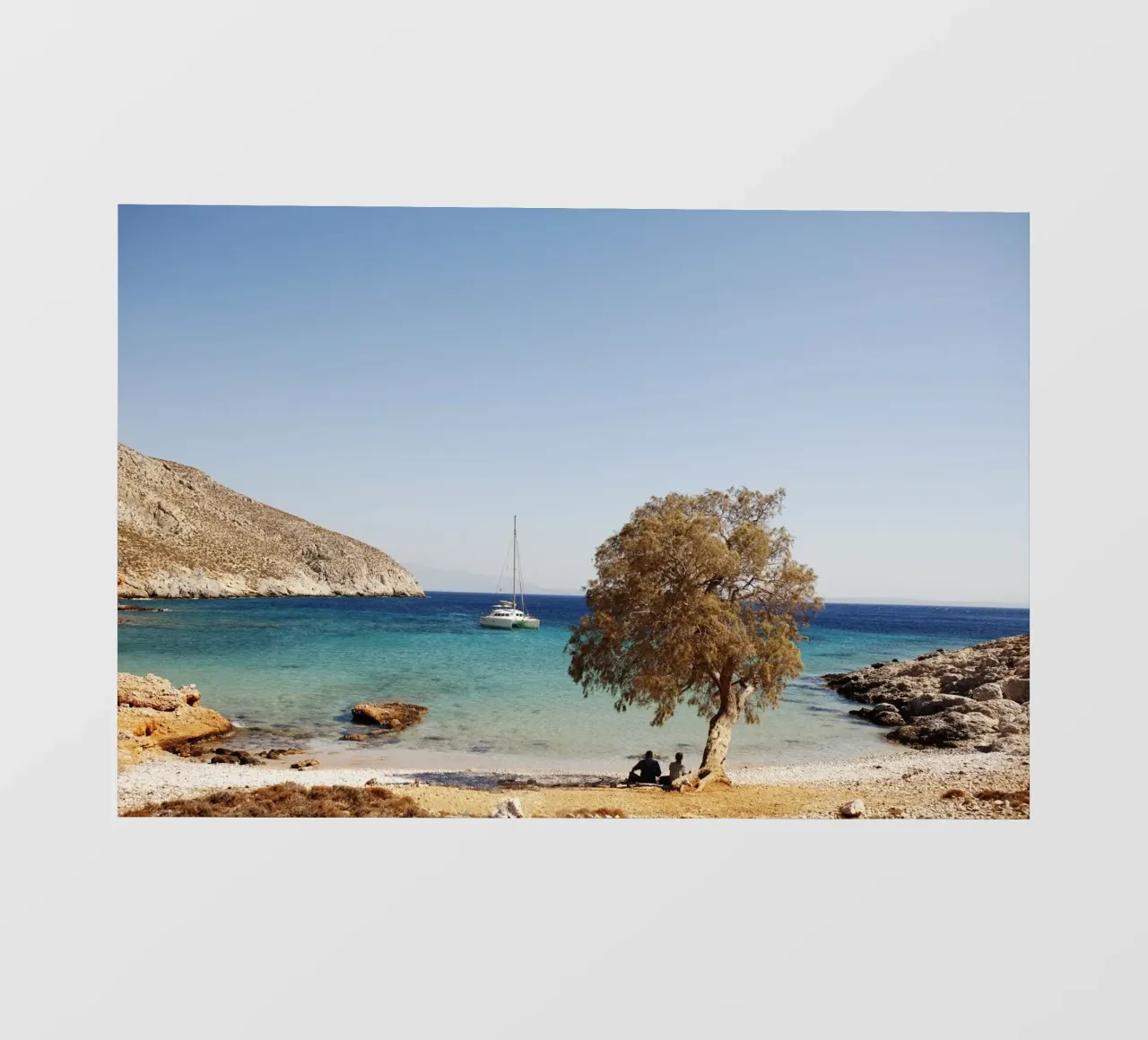 Spiaggia di AKlymnos, Grecia pellicola backlit da Simon Koy