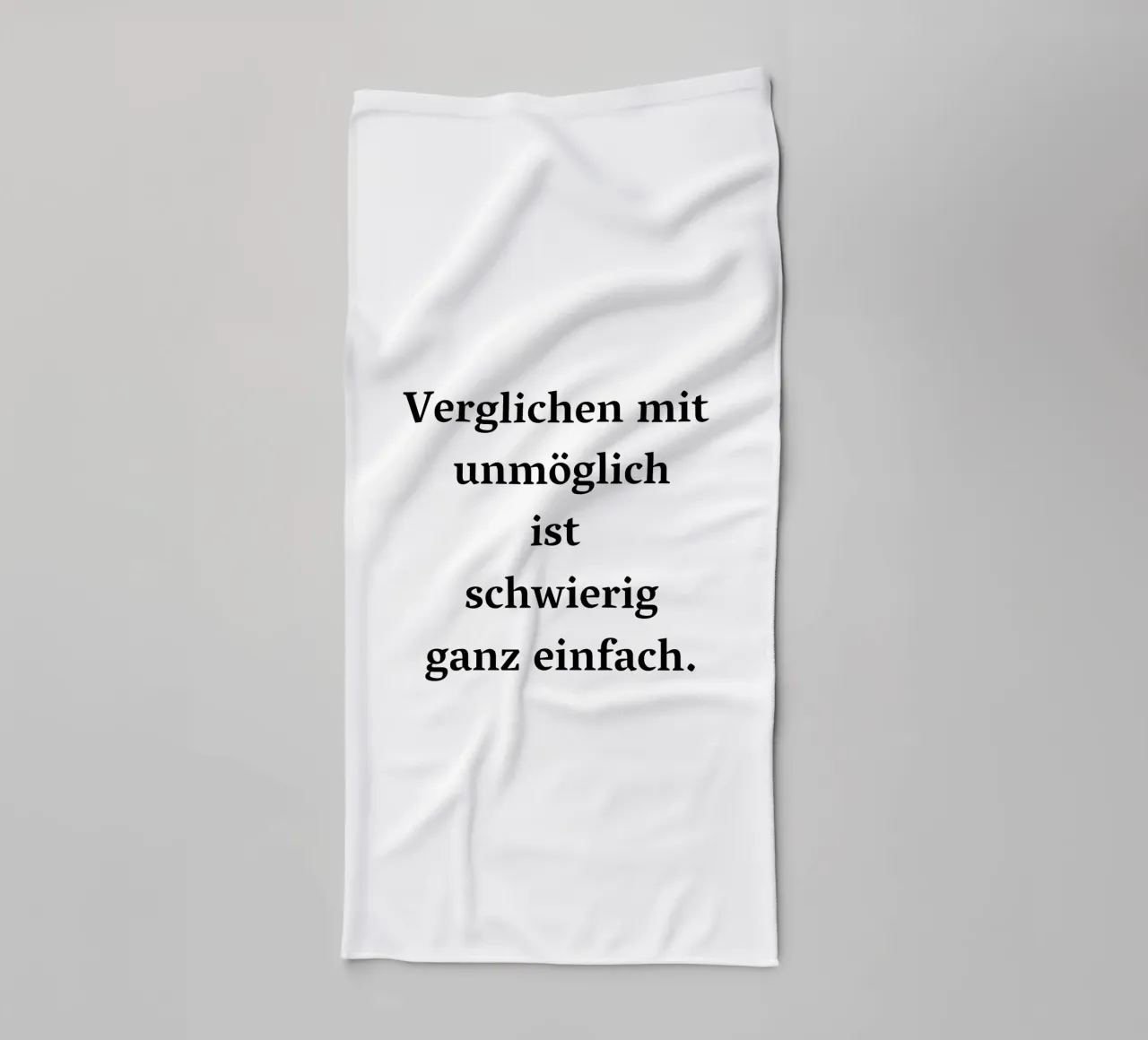 Motivation : Comparé à impossible difficile facile serviette de bain de RB-Quotes