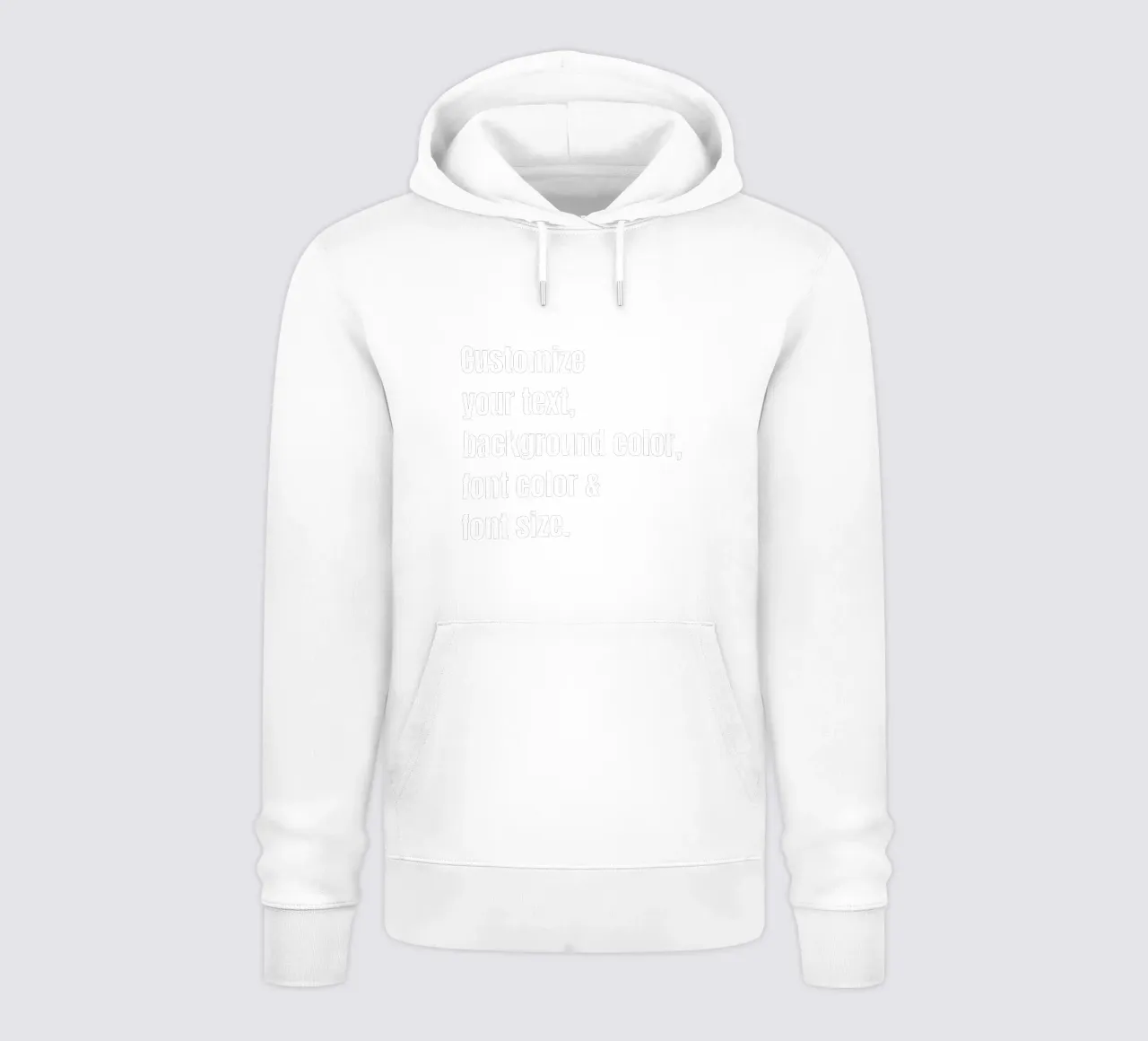 Customize text, background color, font and font size hoodie by RB-Quotes