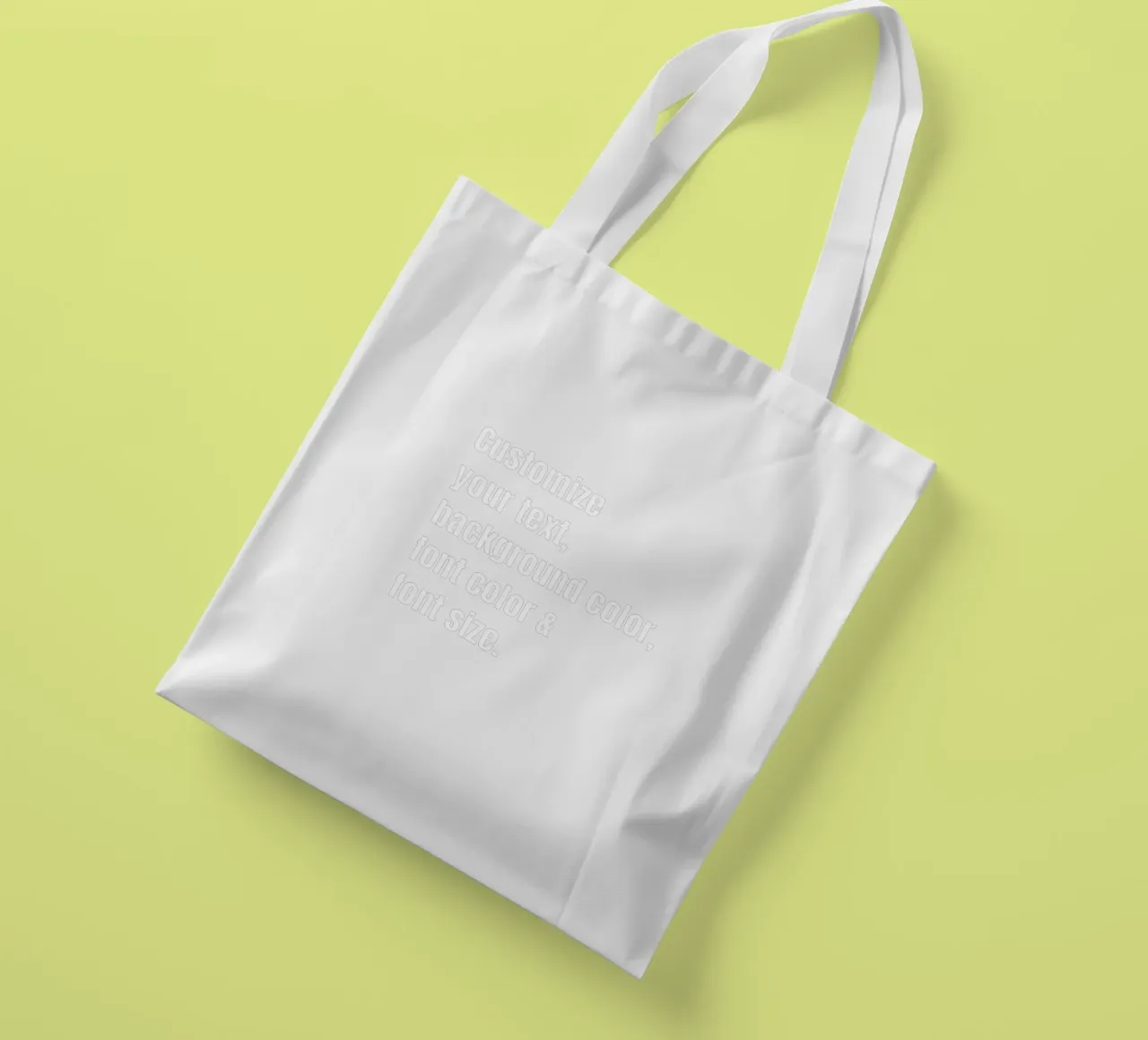 Customize text, background color, font and font size tote bag by RB-Quotes