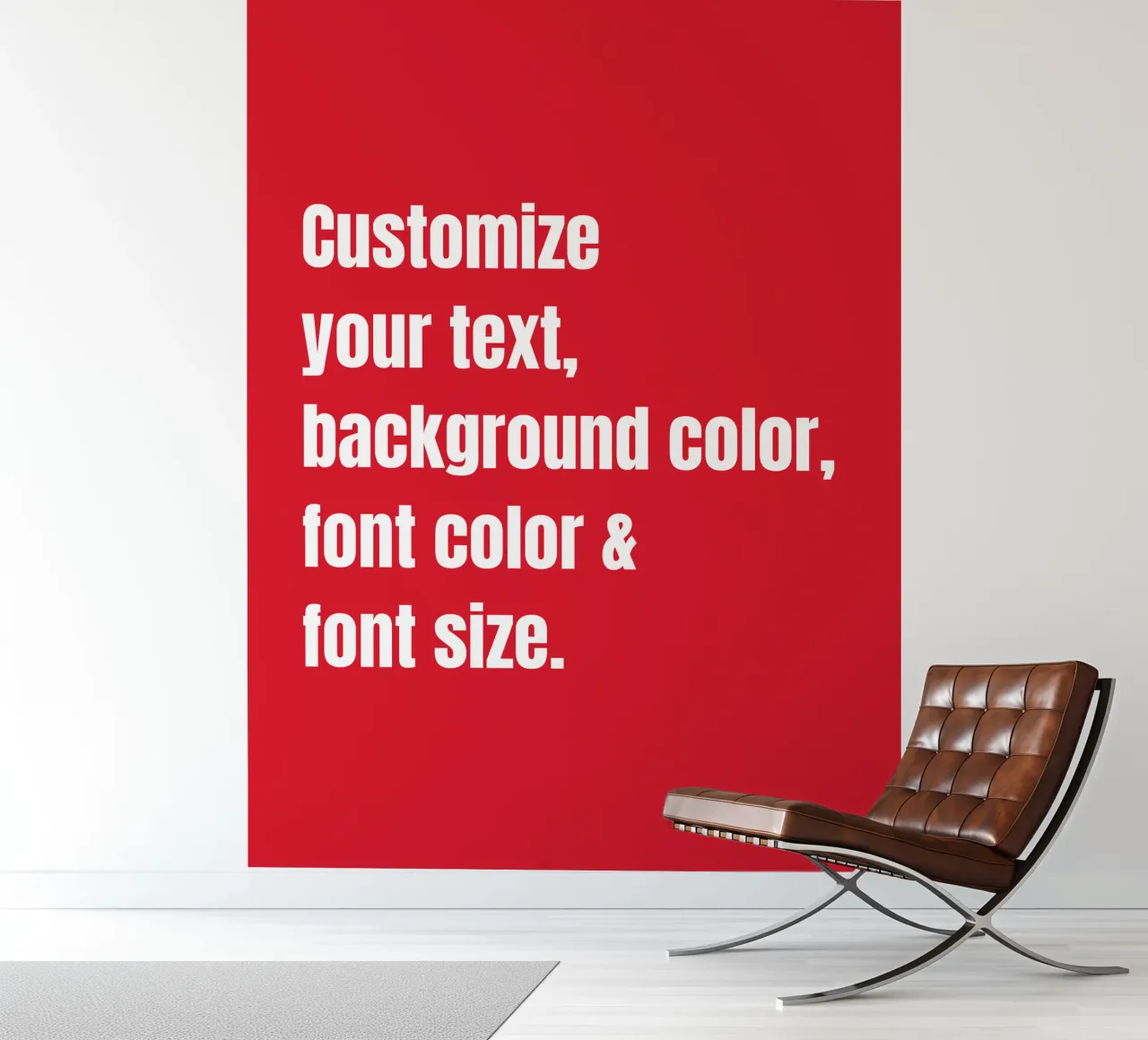 Customize text, background color, font and font size photo wallpaper by RB-Quotes