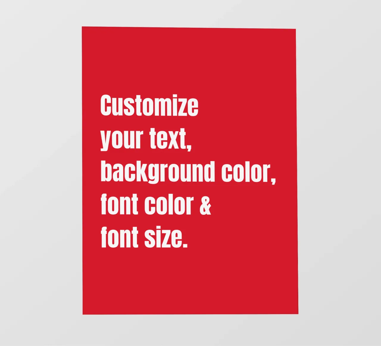 Customize text, background color, font and font size photo wallpaper by RB-Quotes