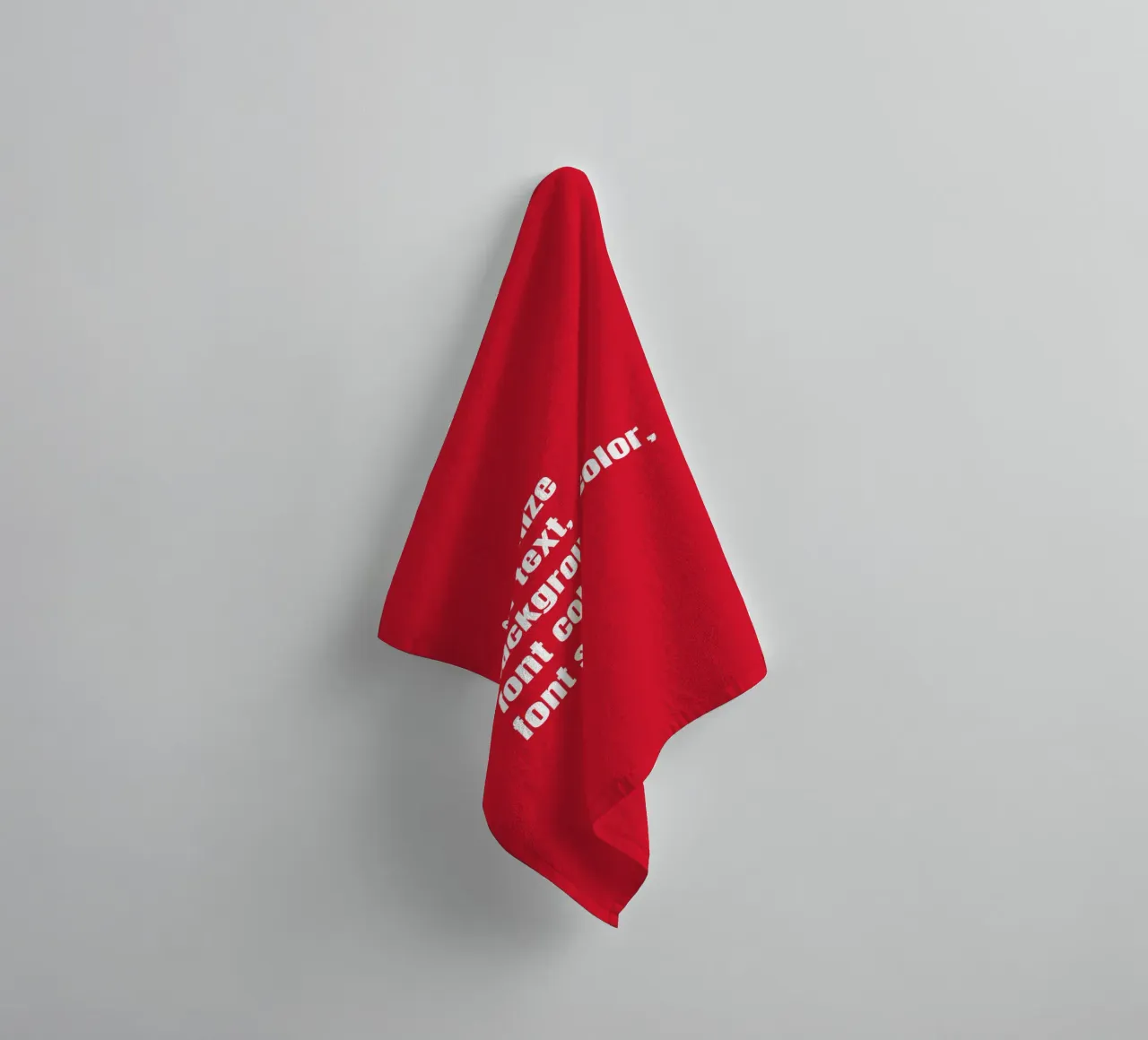 Customize text, background color, font and font size towel by RB-Quotes