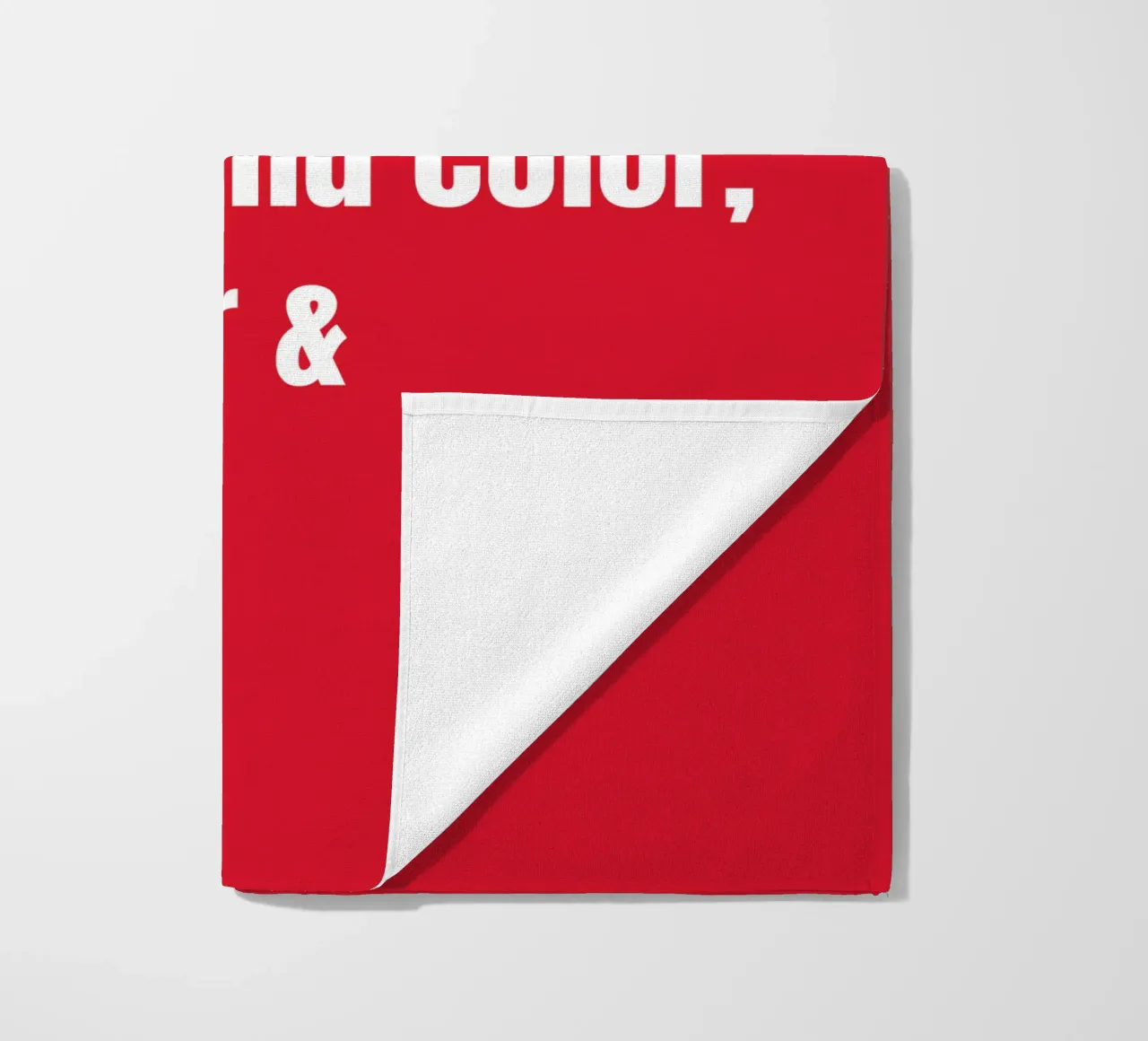Customize text, background color, font and font size beach towel by RB-Quotes