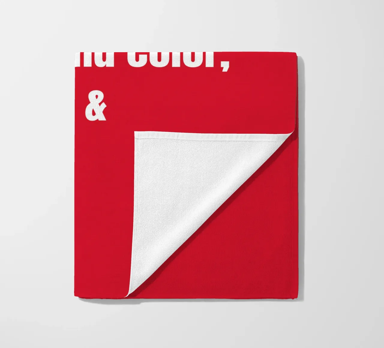 Customize text, background color, font and font size beach towel by RB-Quotes