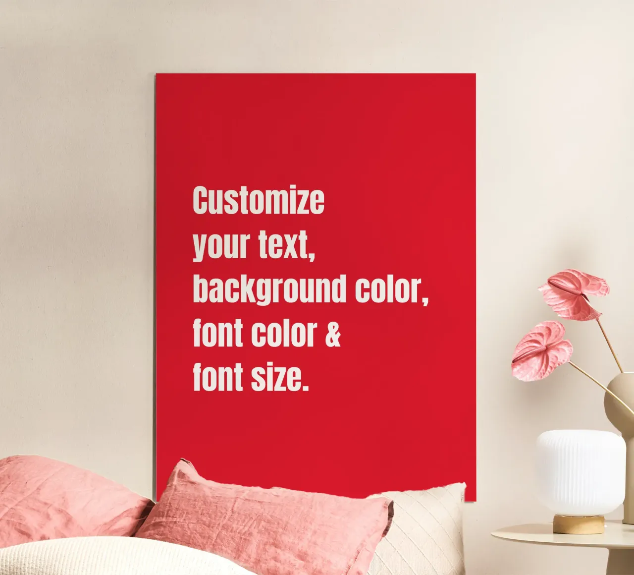 Customize text, background color, font and font size hahnemühle by RB-Quotes