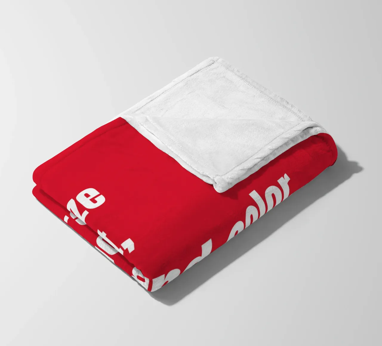 Customize text, background color, font and font size fleece blanket by RB-Quotes