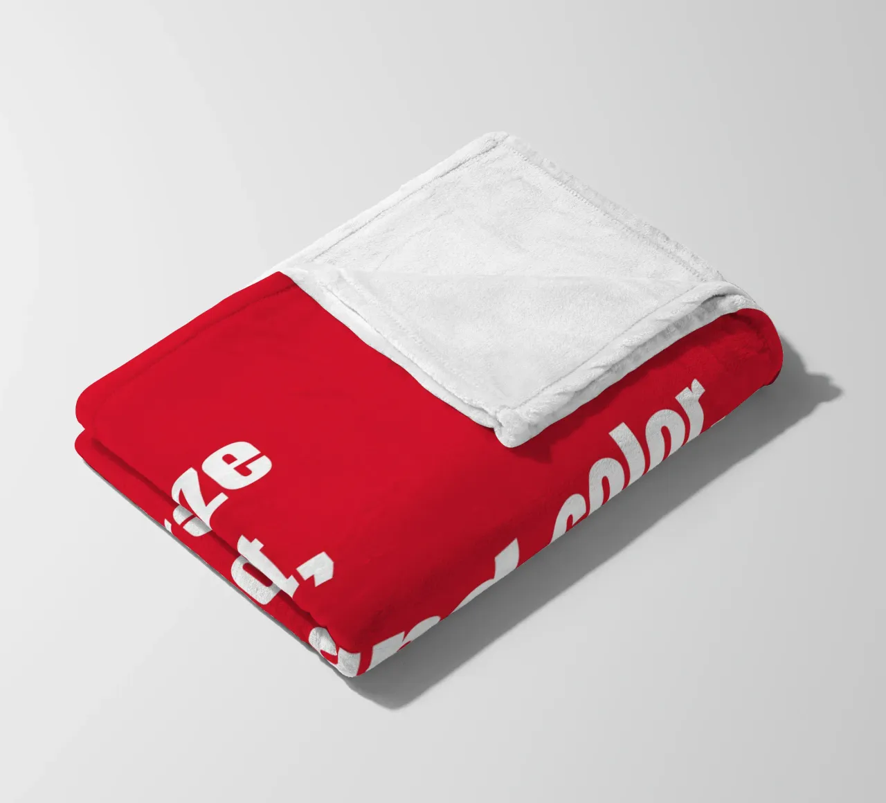 Customize text, background color, font and font size fleece blanket by RB-Quotes