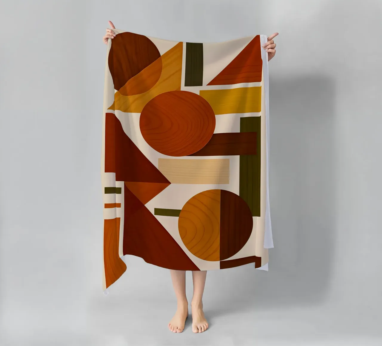 Forme geometriche Bauhaus telo mare da ARTOMATIC