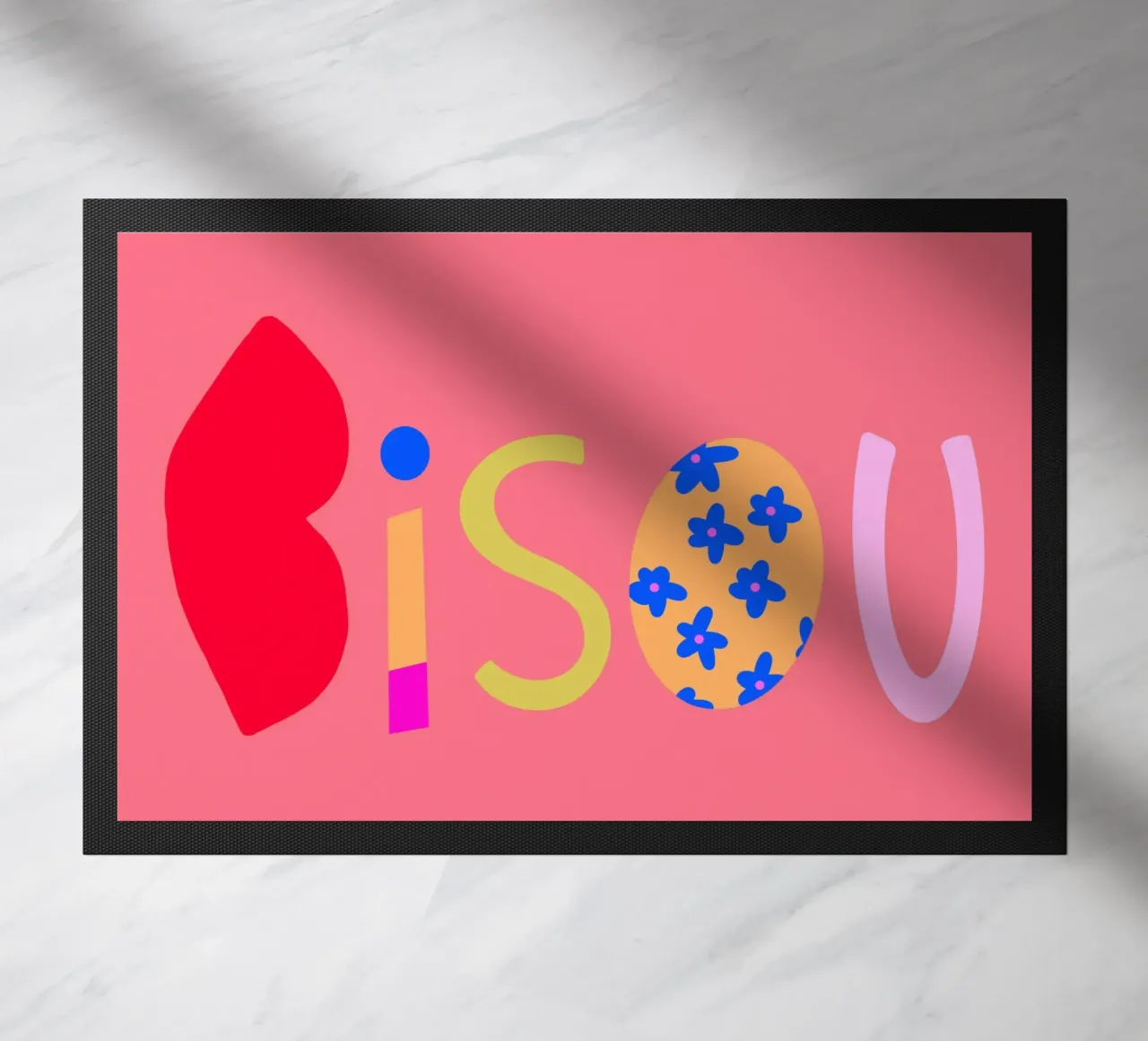 Bisou doormat by Art House