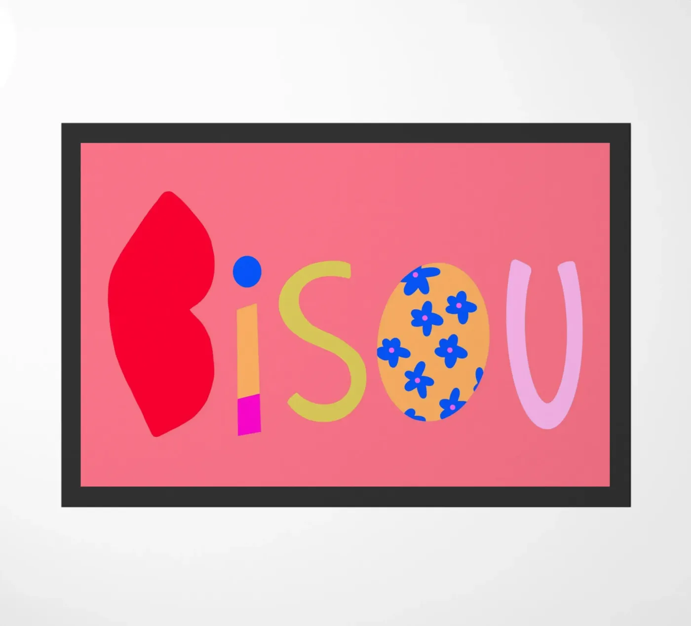 Bisou deurmat van Art House