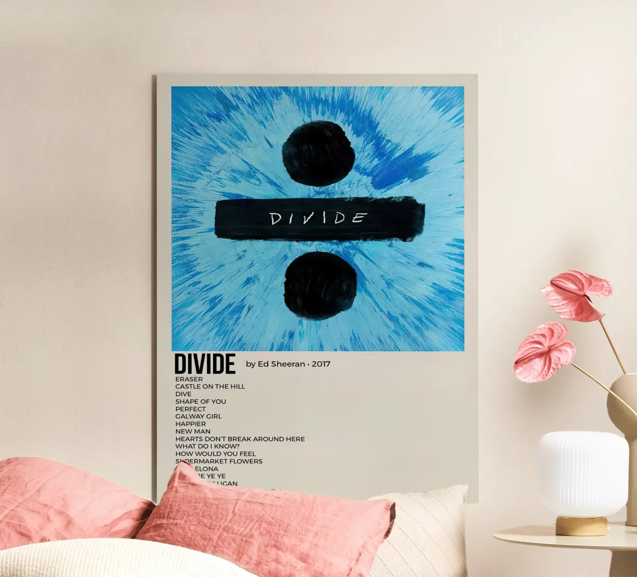 Ed Sheeran Divide alluminio dibond da Raptor Metafora