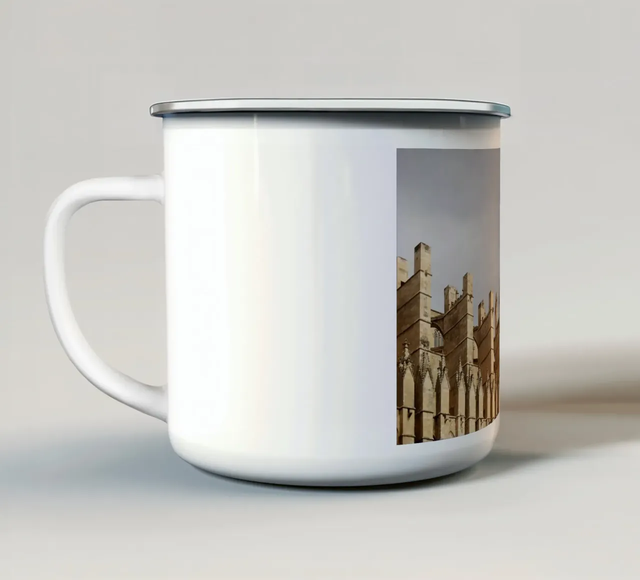 Cattedrale di Maiorca, Spagna tazza in smalto da Simon Koy