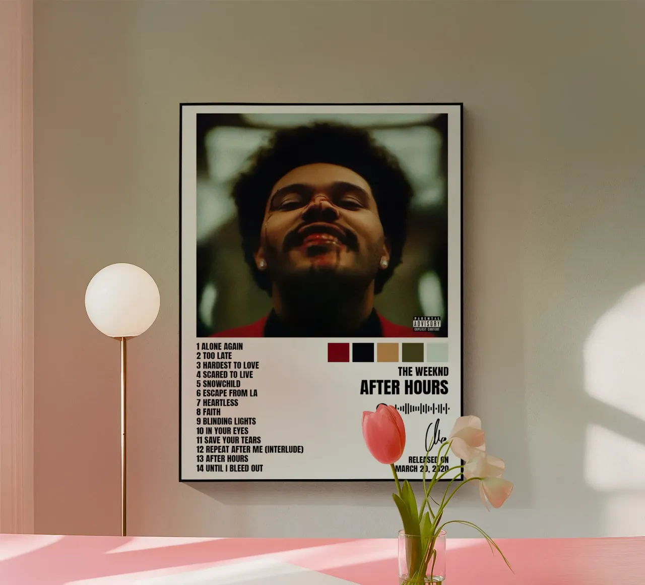 The Weeknd After Hours plexiglass da Raptor Metafora