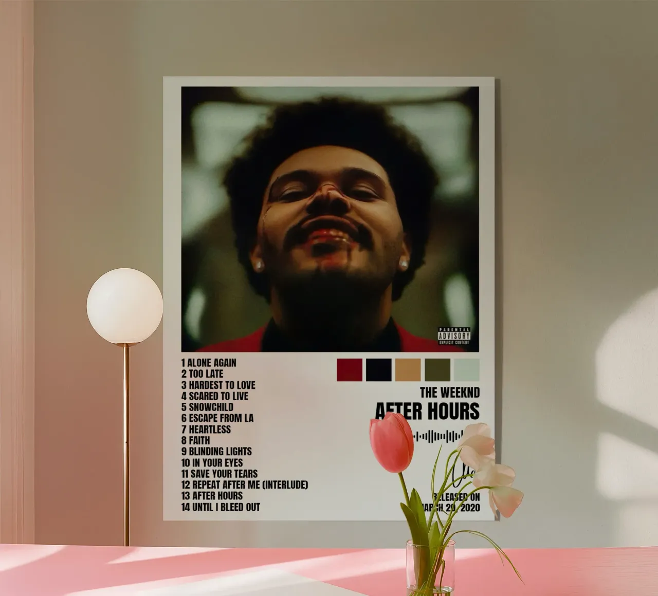 The Weeknd After Hours plexiglass da Raptor Metafora
