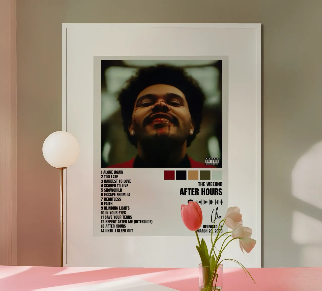 The Weeknd After Hours carta hahnemühle da Raptor Metafora