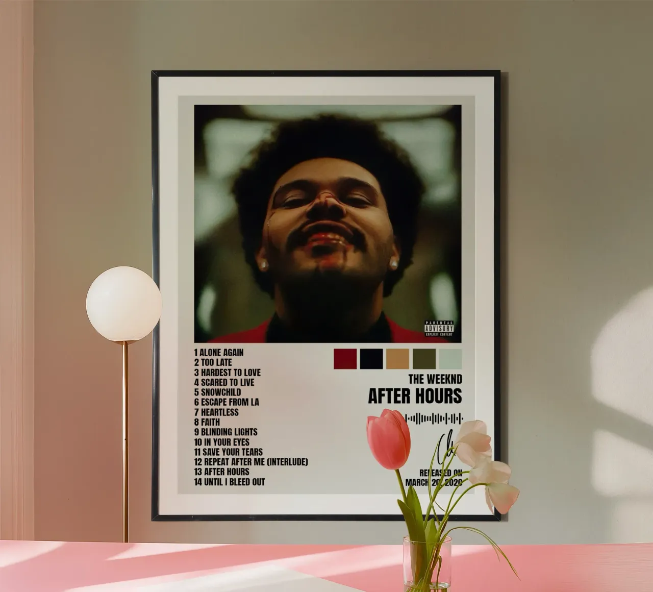 The Weeknd After Hours carta hahnemühle da Raptor Metafora