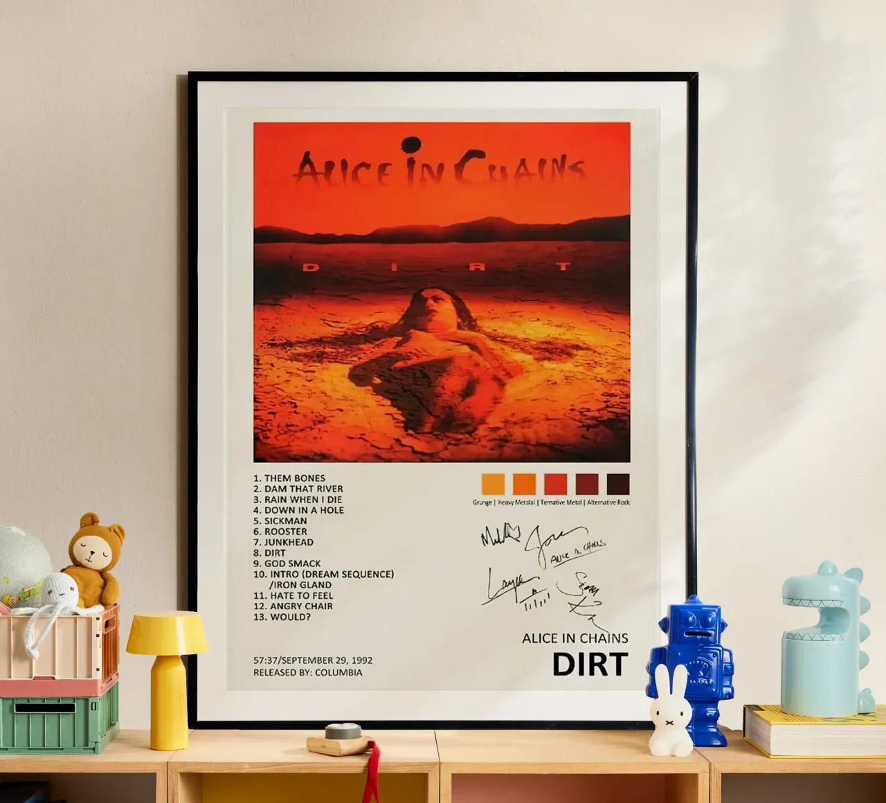 Alice In Chains Dirt carta hahnemühle da Raptor Metafora