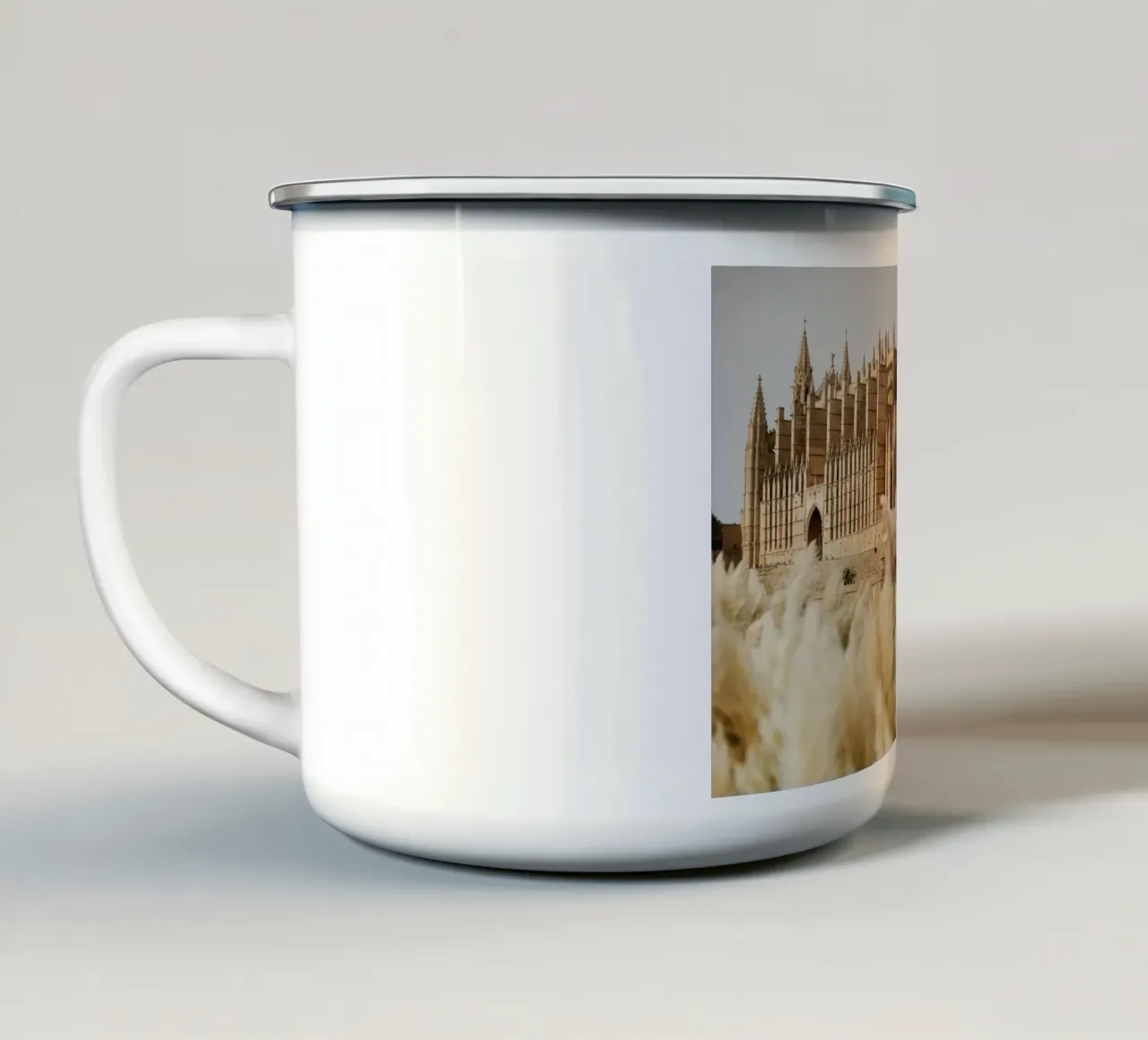 Cattedrale di Maiorca (Spagna) tazza in smalto da Simon Koy