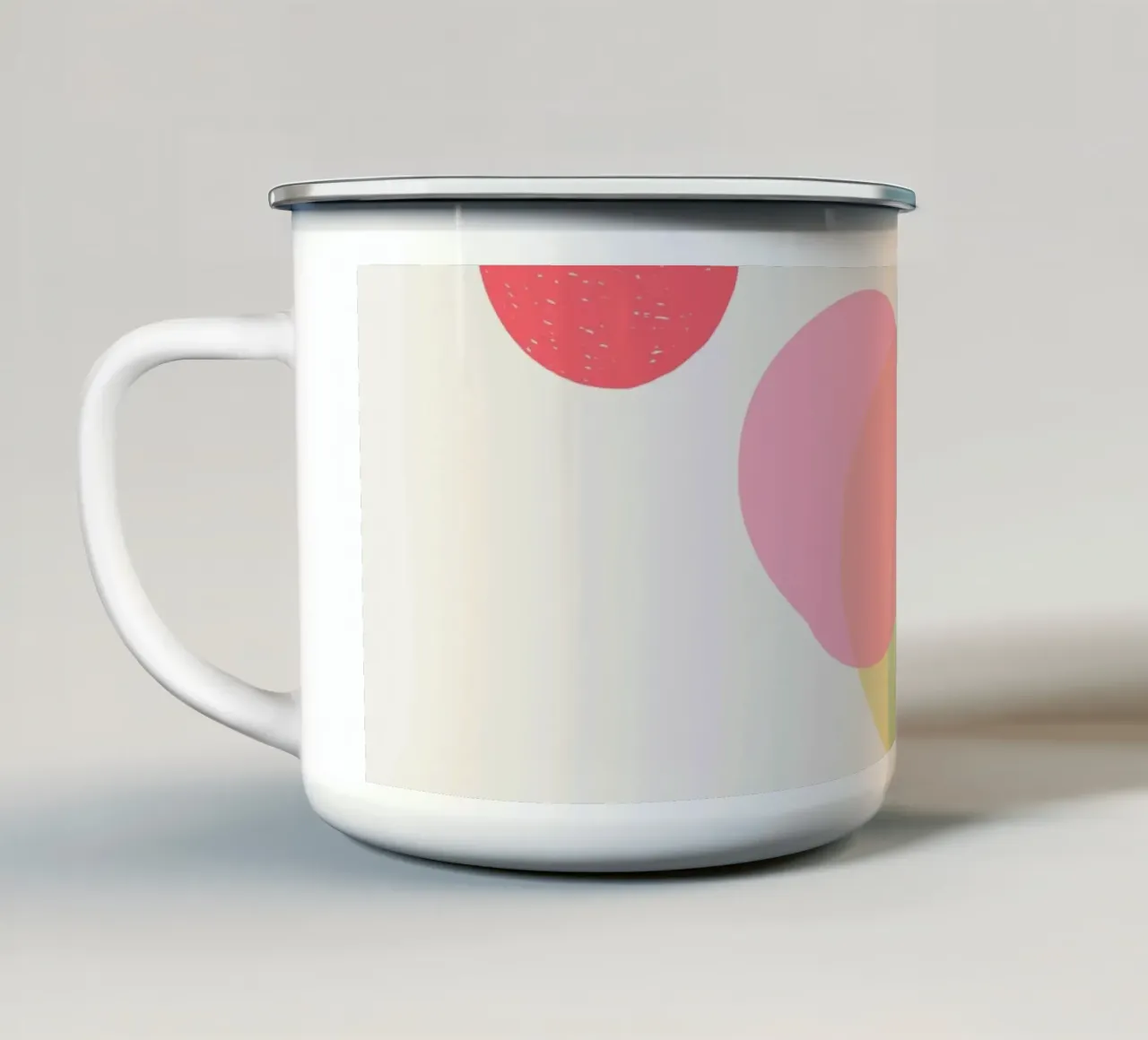 Riflettere II tazza in smalto da Rose Beck Art