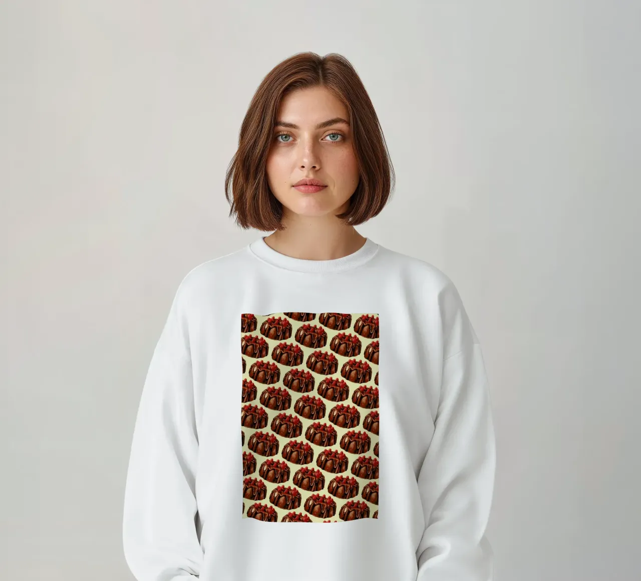Chocolate Bundt Cake Pattern sweat de Kelly Gilleran