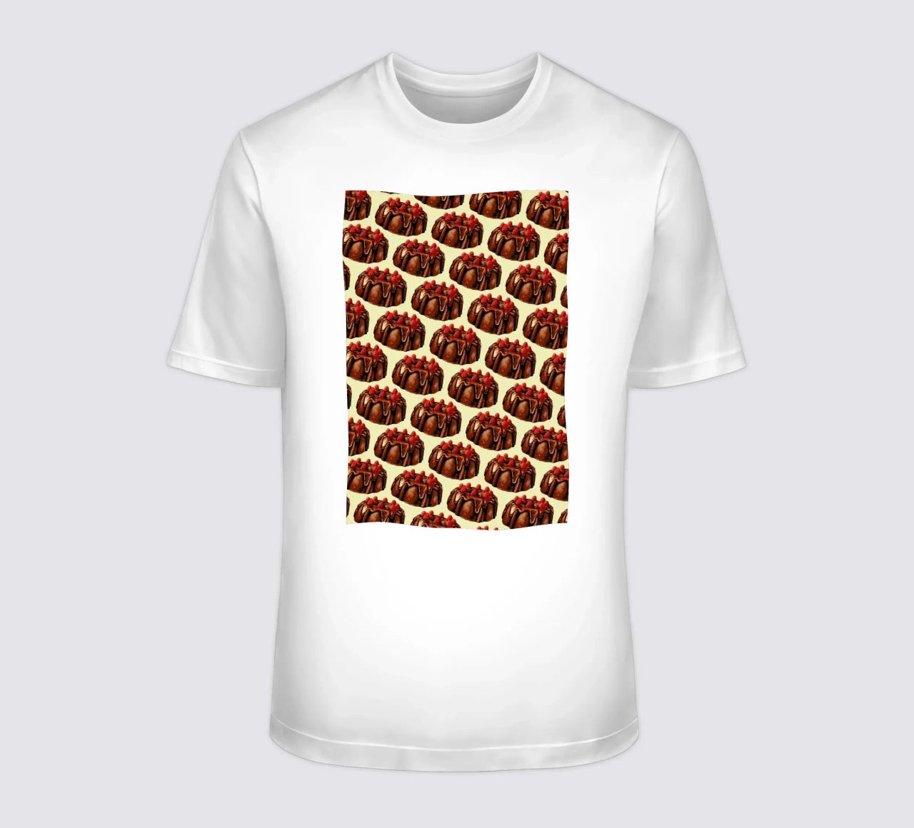Chocolate Bundt Cake Pattern t-shirt da Kelly Gilleran