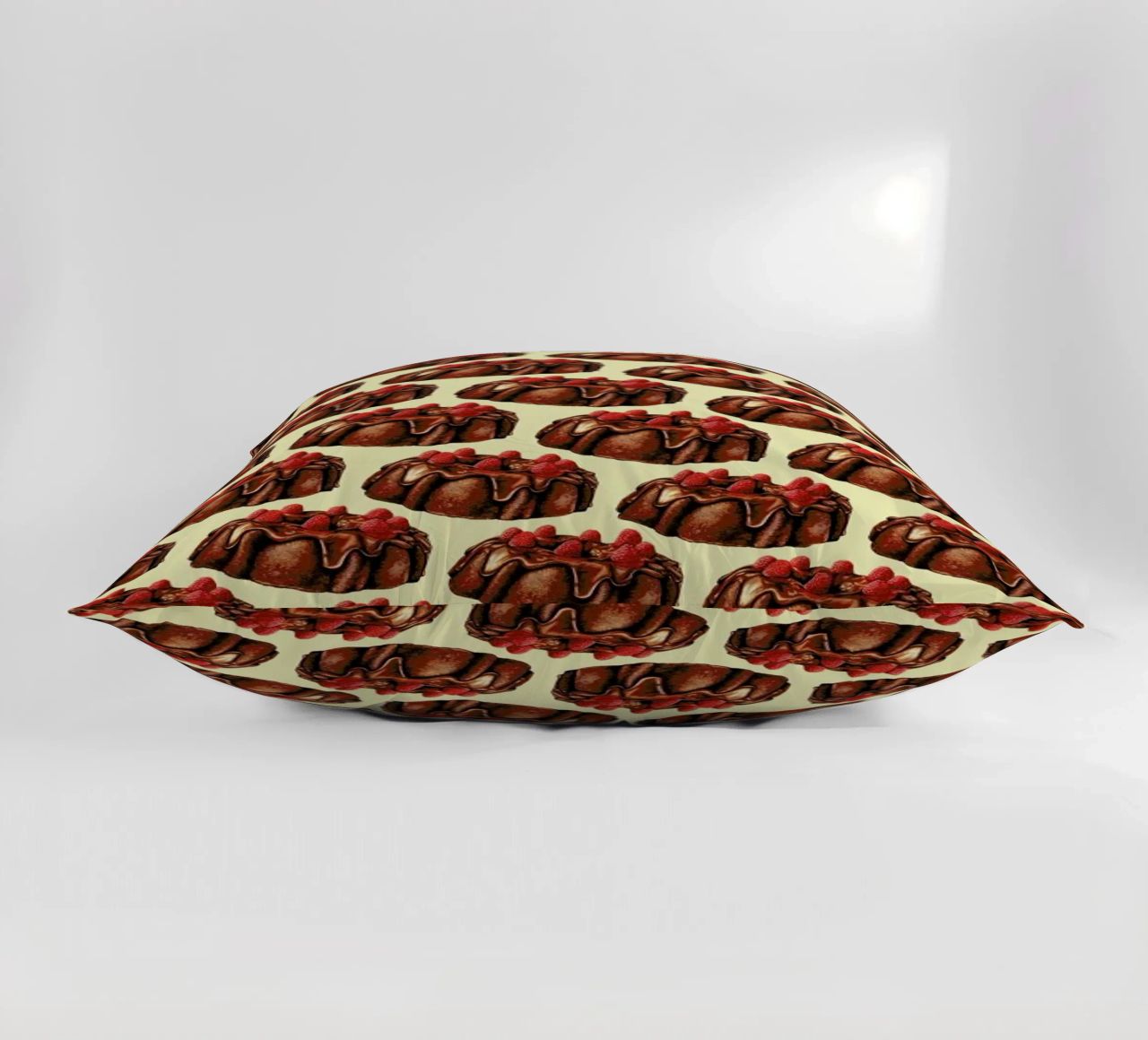Chocolate Bundt Cake Pattern cuscino da Kelly Gilleran