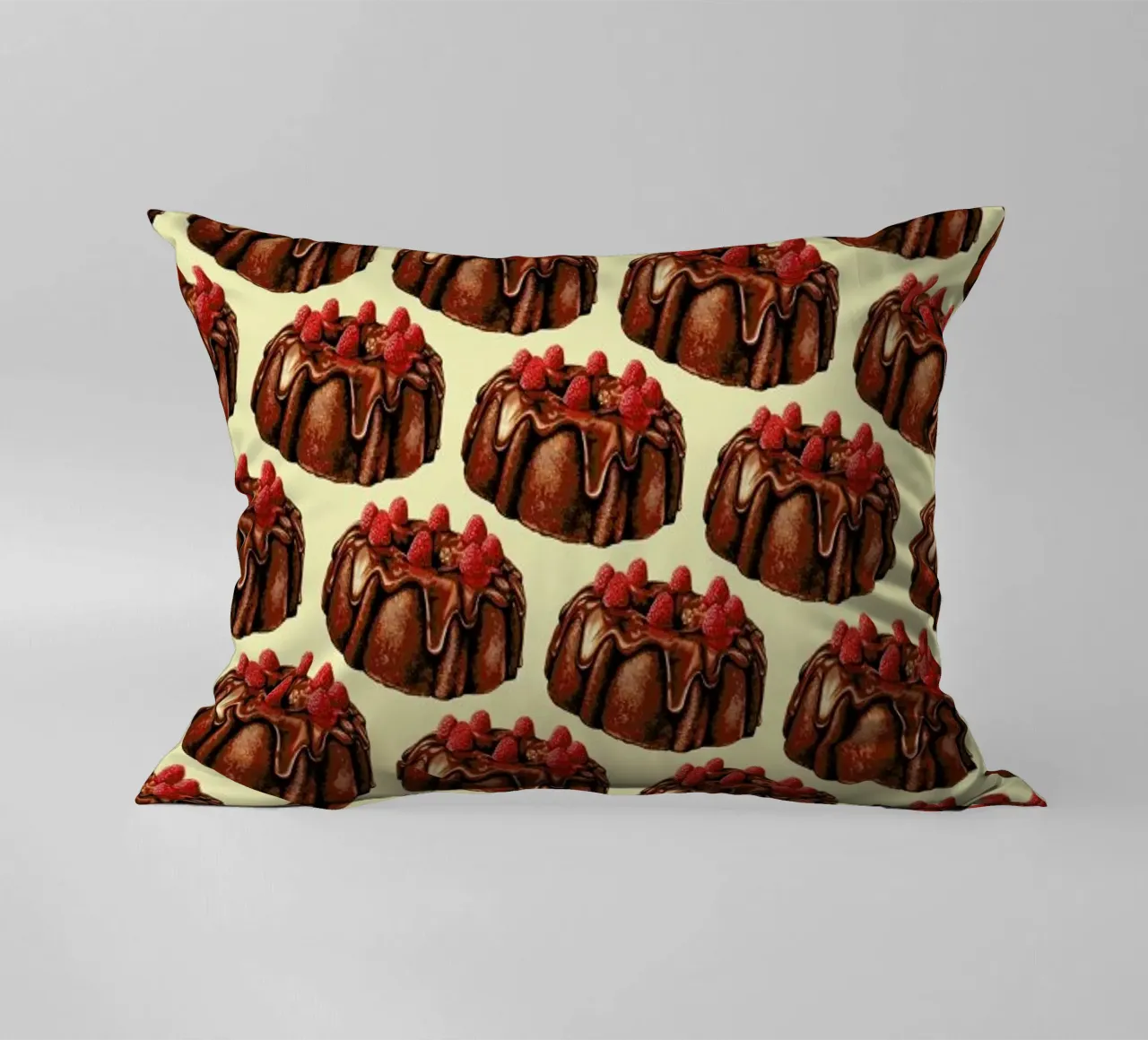 Chocolate Bundt Cake Pattern cojín de Kelly Gilleran