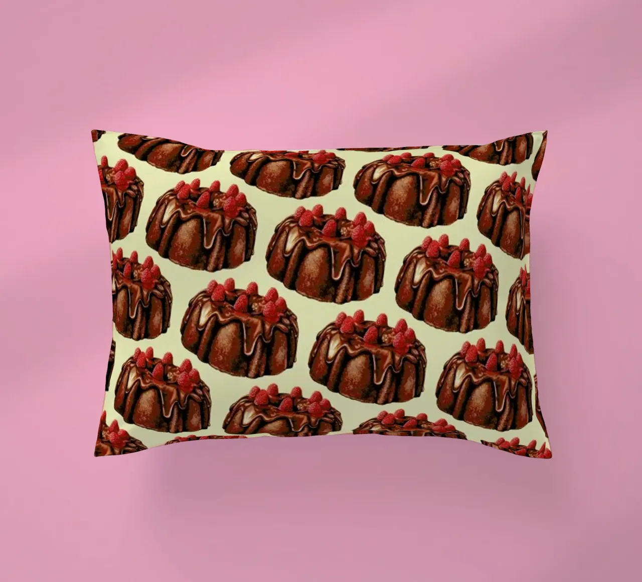Chocolate Bundt Cake Pattern cojín de Kelly Gilleran