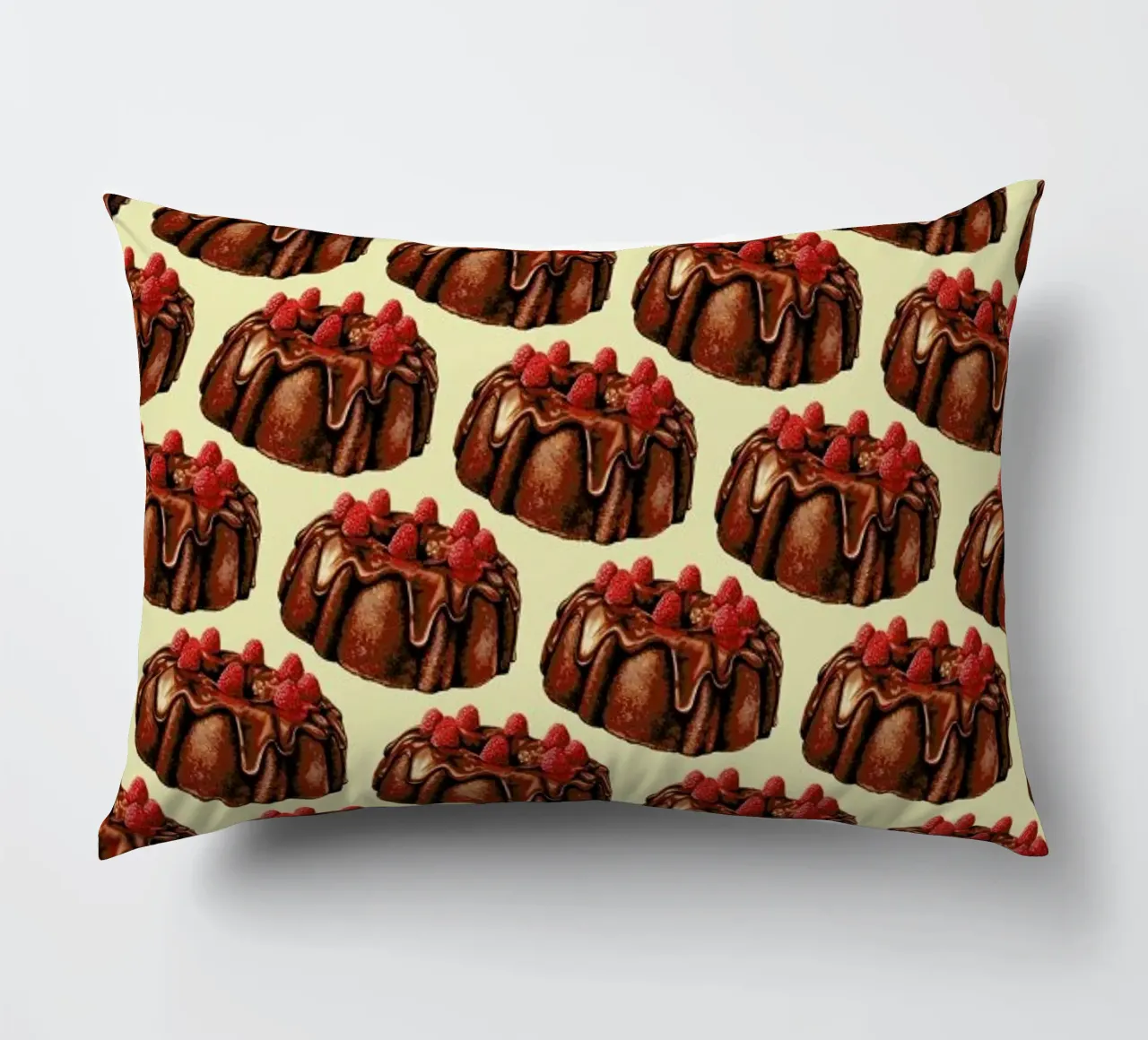 Chocolate Bundt Cake Pattern cojín de Kelly Gilleran