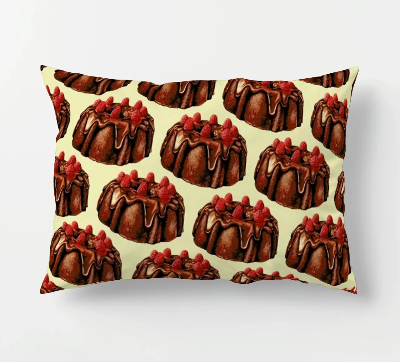 Chocolate Bundt Cake Pattern cojín de Kelly Gilleran