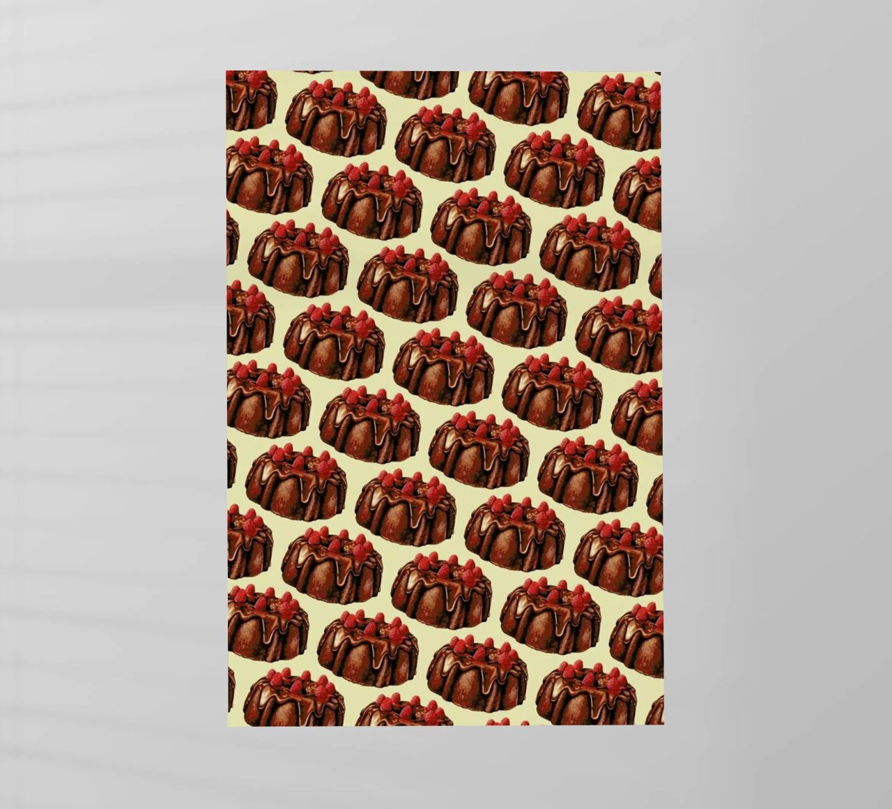 Chocolate Bundt Cake Pattern pellicola backlit da Kelly Gilleran