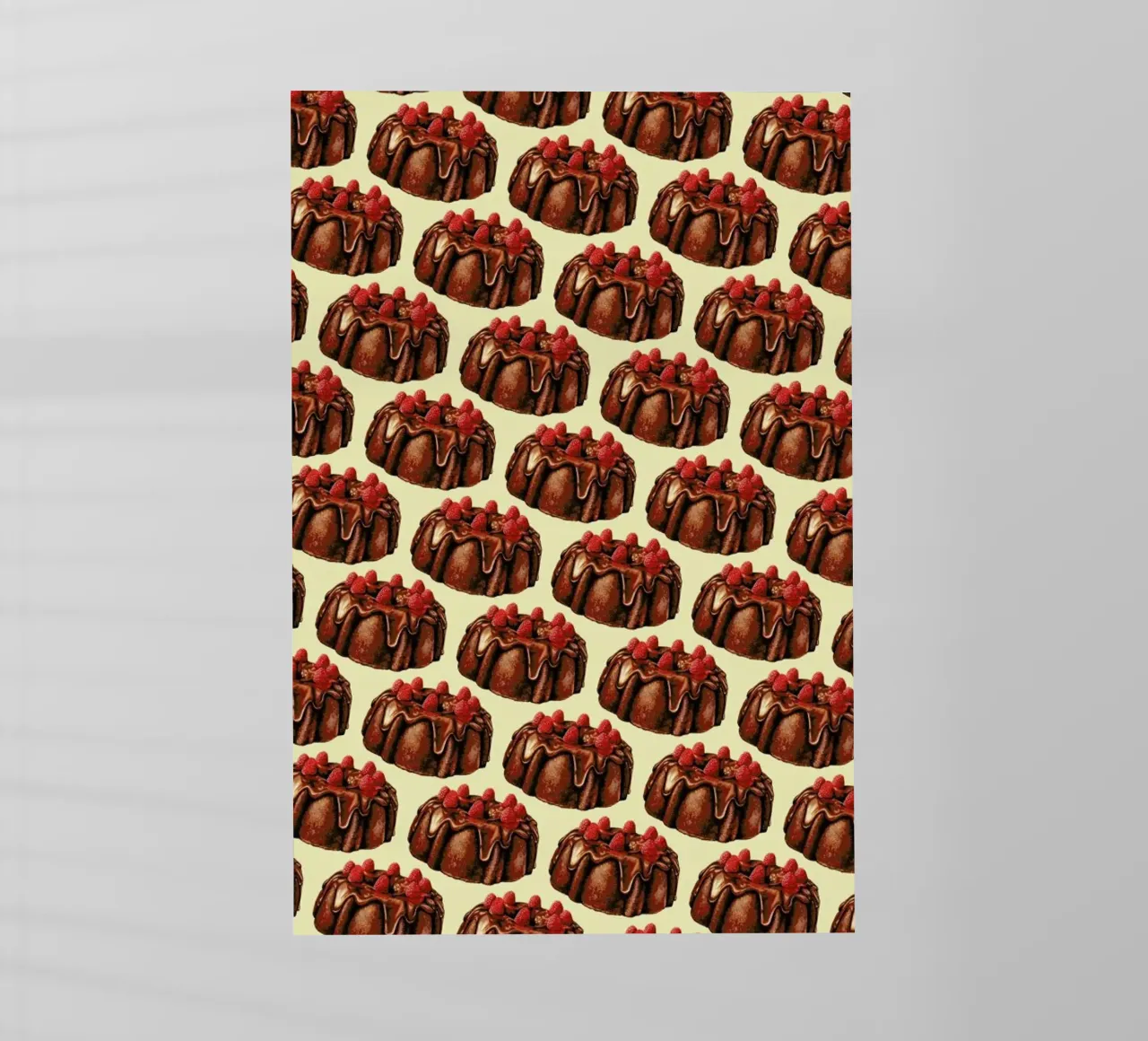 Chocolate Bundt Cake Pattern pellicola backlit da Kelly Gilleran