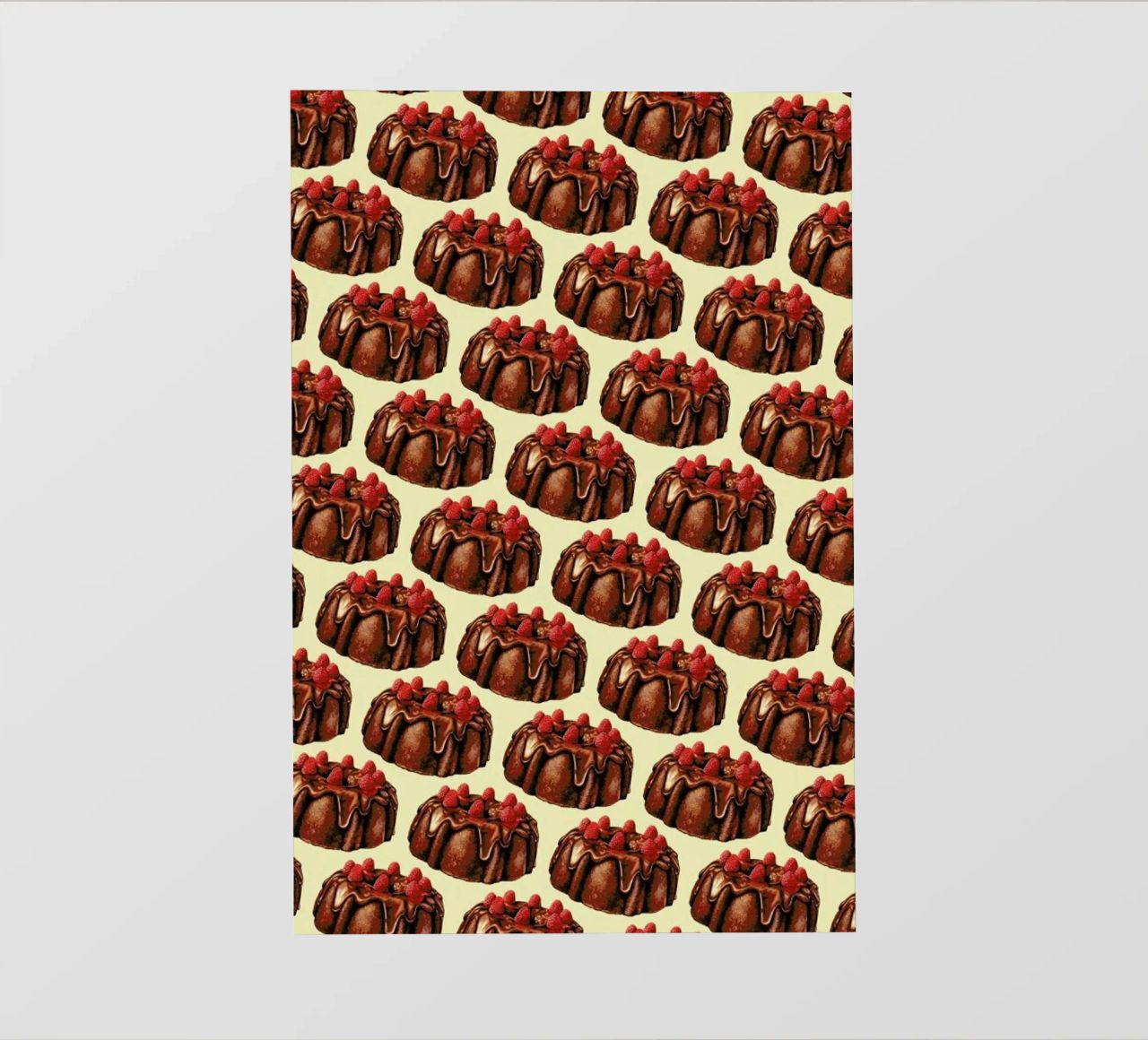 Chocolate Bundt Cake Pattern pellicola backlit da Kelly Gilleran