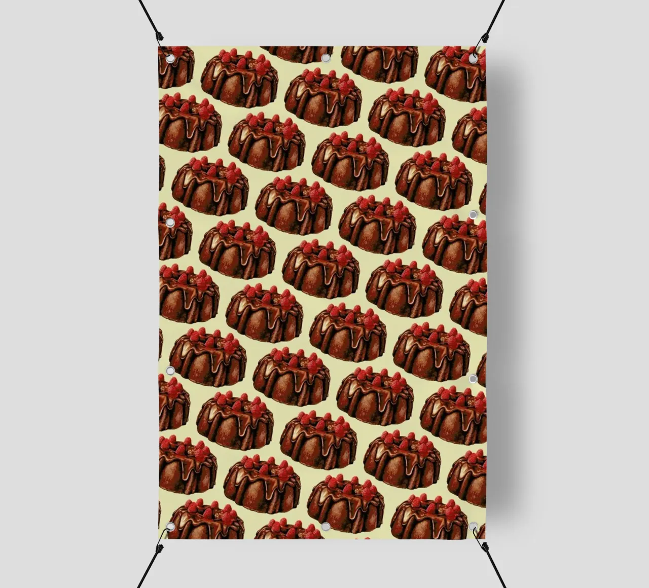 Chocolate Bundt Cake Pattern telo in pvc da Kelly Gilleran