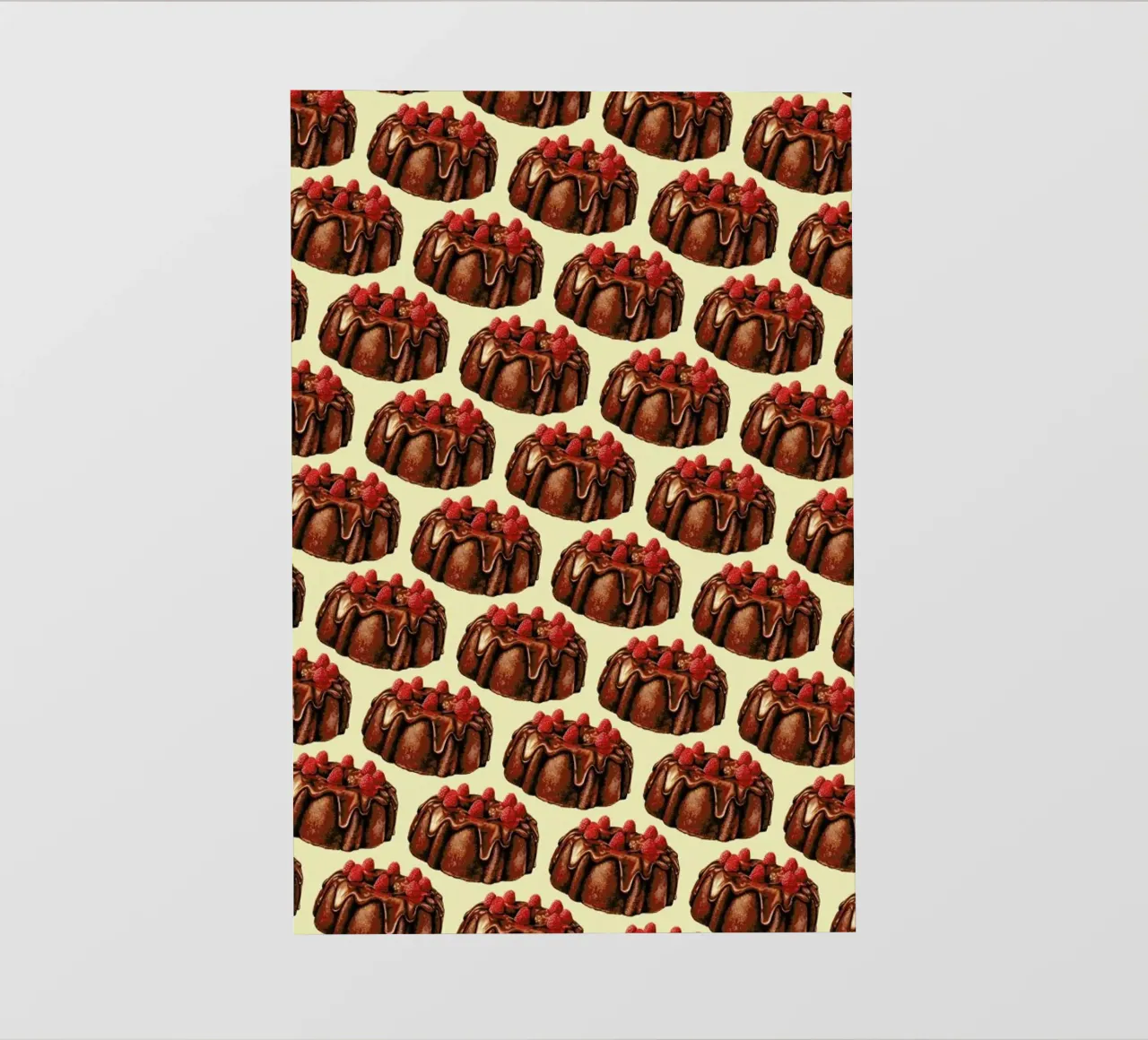 Chocolate Bundt Cake Pattern telo in pvc da Kelly Gilleran