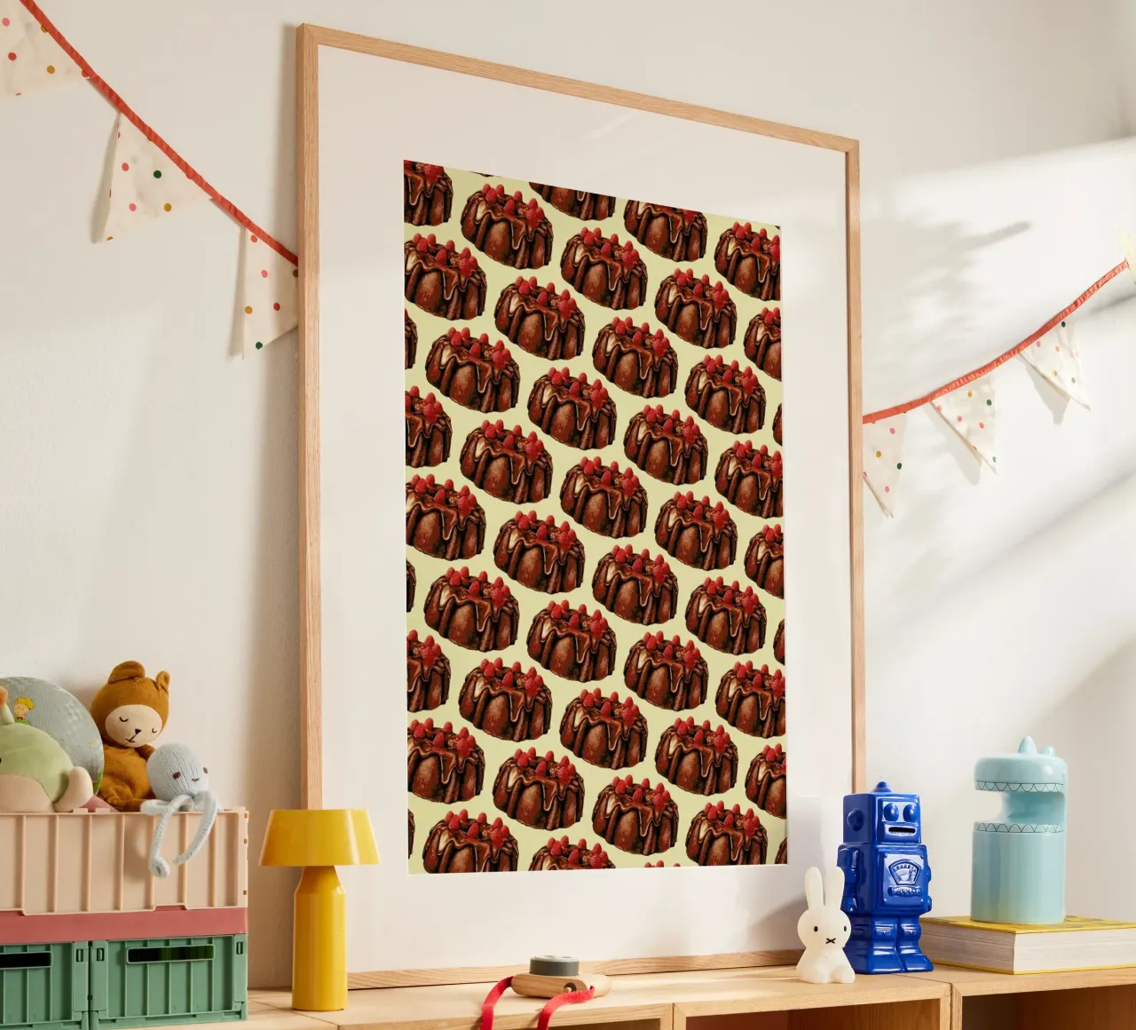 Chocolate Bundt Cake Pattern poster da Kelly Gilleran