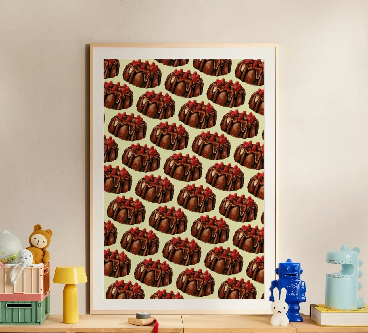 Chocolate Bundt Cake Pattern poster da Kelly Gilleran