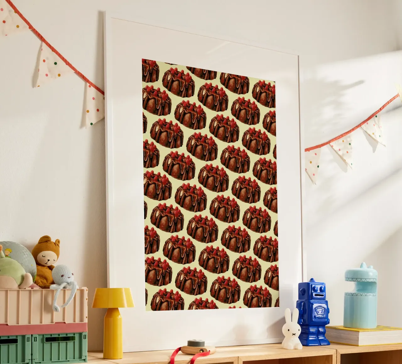 Chocolate Bundt Cake Pattern poster da Kelly Gilleran